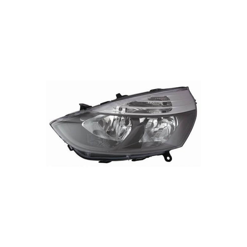 Phare avant droit H1/H7 noir contour noir Renault Clio 4 phase 1 2012-2016 - Europhare