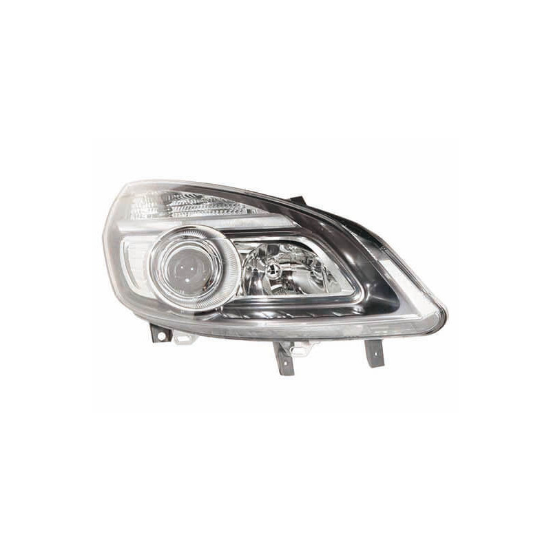 Phare avant droit H1/H7 noir Renault Scenic 2 phase 2 2006-2009 - Europhare