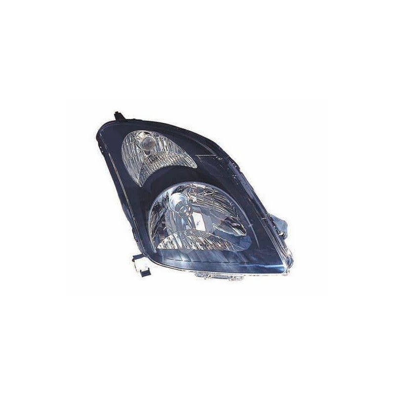 Phare avant droit H4 noir Suzuki Swift 3 2005-2010 - Europhare