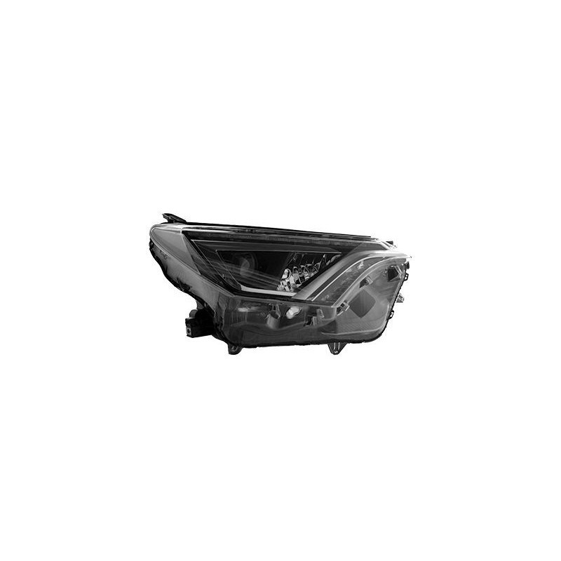 Phare avant droit Led fond noir Toyota Rav4 4 phase 2 2015-2019 - Europhare