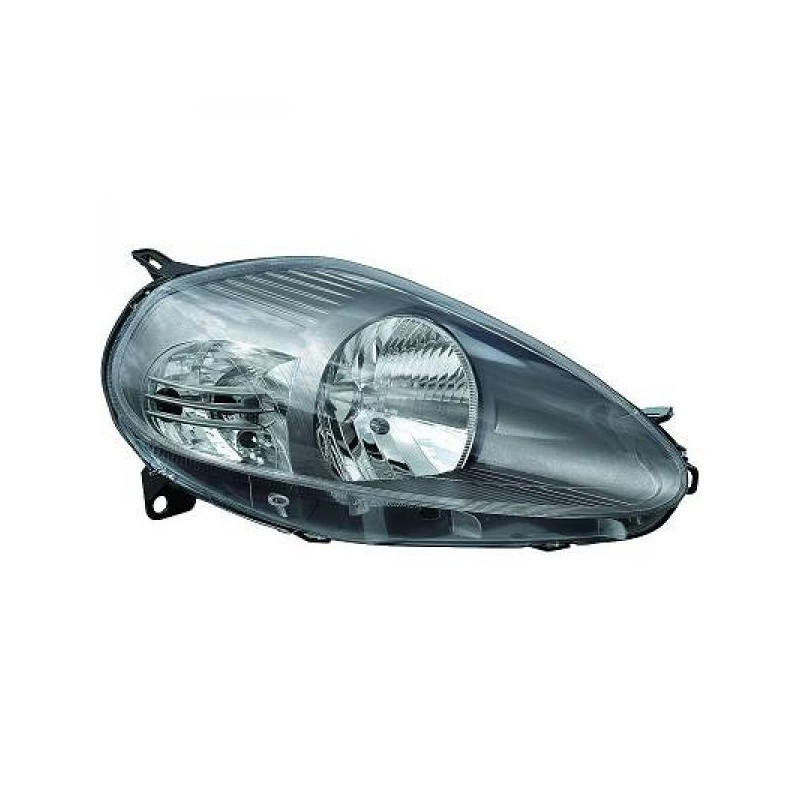 Phare avant droit noir Fiat Grande Punto 2005-2008 - Europhare