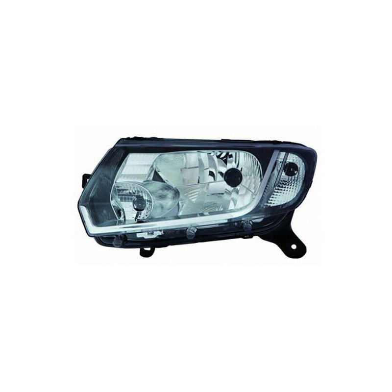 Phare avant gauche H4 Dacia Logan 2 phase 1 2012-2016 - Europhare