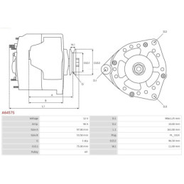 Alternateur pour TOYOTA AVENSIS Liftback (T22) AVENSIS (T22) 270600B010