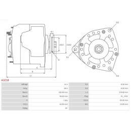 Alternateur pour RENAULT CLIO I (B/C57, 5/357) 5 (122) 7700499251