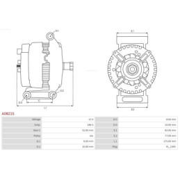 Alternateur pour VOLVO XC60 (156) 106 30644805