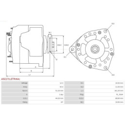 Alternateur pour FIAT Panda Break (141) 11572700