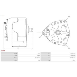 Alternateur pour OPEL ZAFIRA B (A05) Astra H Break (A04) 3140079J00