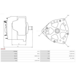 Alternateur pour MERCEDES-BENZ T2/L LP 0051543202