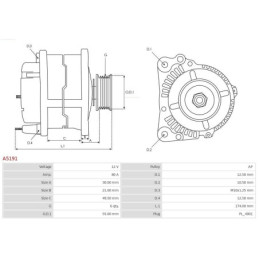 Alternateur pour SUZUKI Grand Vitara II SUV (JT, TE, TD) 6.7 3140078K00