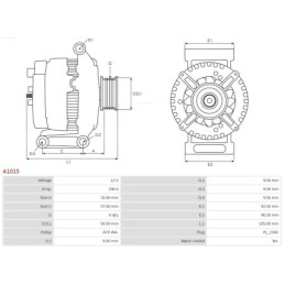 Alternateur pour MERCEDES-BENZ CLK (C209) 0001501750