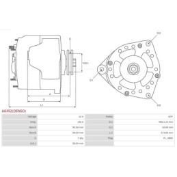 Alternateur pour TOYOTA LAND CRUISER (KDJ12, GRJ12) 0210802450