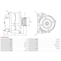 Alternateur pour HYUNDAI i30 (FD) pour KIA VENGA (YN) 373002A100