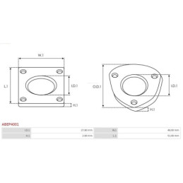 Capot protecteur alternateur pour FIAT PUNTO (176) BRAVO I (182) ABEP4001