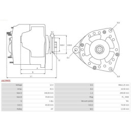 Alternateur pour TOYOTA COROLLA Liftback (E9) COROLLA (E9) 2704064040