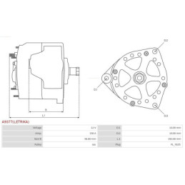 Alternateur pour MERCEDES-BENZ ATEGO ECONIC 01181741