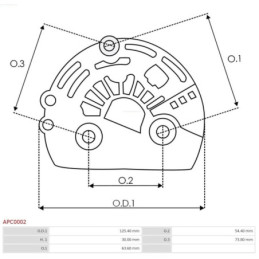 Capot protecteur alternateur APC0002 pour Volkswagen Golf IV Break (1J1) APC0002