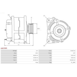 Alternateur pour RENAULT Clio III Break (BR0/1, CR0/1) 231008578R