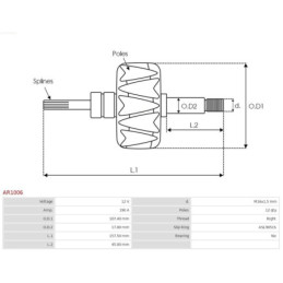 Alternateur pour AUDI A4 Avant (8ED, B7) A4 Avant (8E5, B6) 079903021D