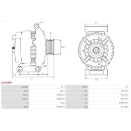 Alternateur pour MINI Break (R50, R53) Cabrio (R52) 12317523897