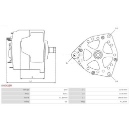 Alternateur pour OPEL ZAFIRA B (A05) Astra H GTC (A04) 1204433