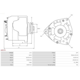 Alternateur pour HYUNDAI i30 (FD) pour KIA CARENS III (UN) 6 3730027020