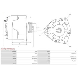 Alternateur pour VOLVO 8700 pour IVECO EUROSTAR 2995980