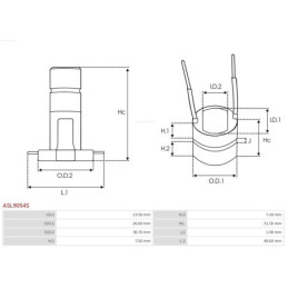 Bague collectrice alternateur pour RENAULT TRUCKS PREMIUM 2 ASL9054S