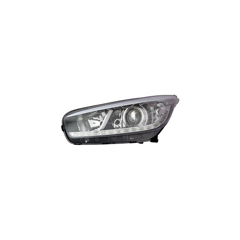 Phare avant gauche H7/H7/H7/LED fond noir Kia Ceed 2 phase 1 2012-2013 - Europhare