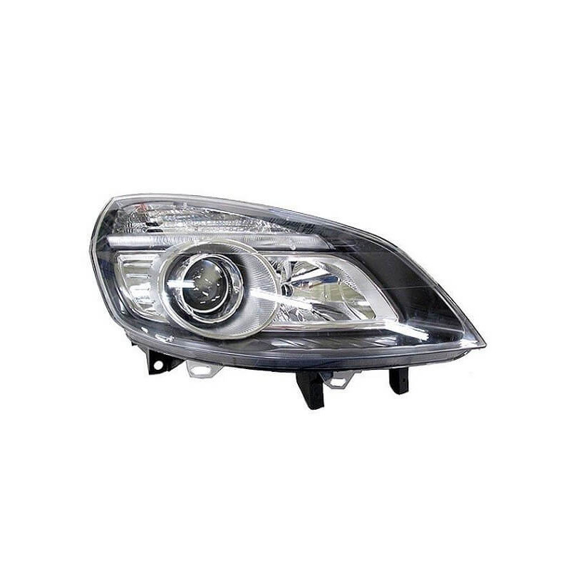 Phare avant droit H1 noir Renault Scenic 2 phase 2 2006-2009 - Europhare